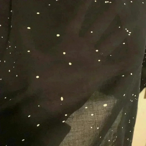 Eileen Fisher Ink Cotton Voile Splatter Polka Dot Box-top, Womens size L/XL - Picture 5 of 8